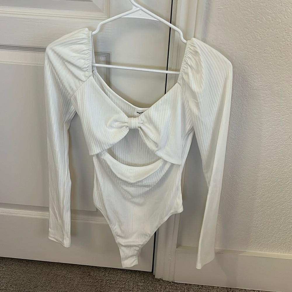 Superdown Ribbed Cutout Bodysuit